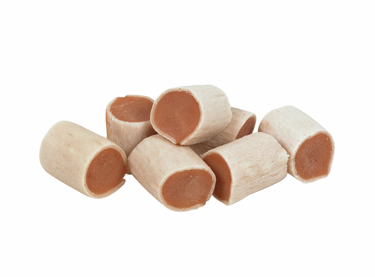 StarSnack Chicken Treats: Snack für Hunde, Hühnerfleisch-Hülle, weiche Füllung, ideal als Belohnung/Snack zwischendurch.