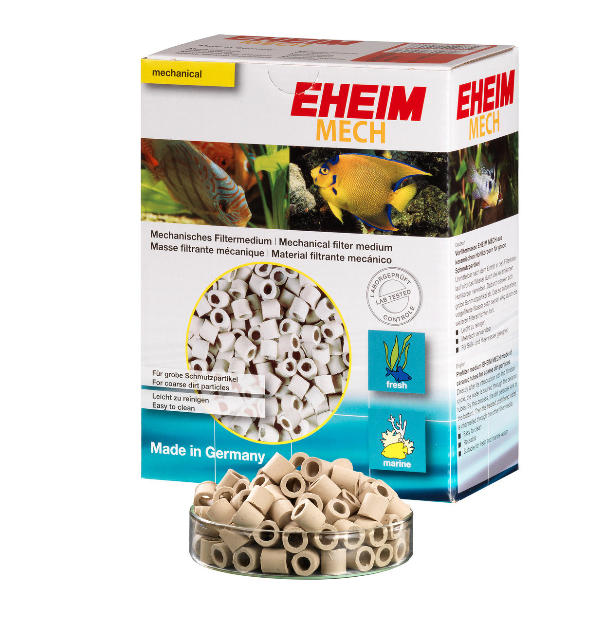EHEIM MECH, mechanisches Filtermedium f. Aquarien, f. grobe Schmutzpartikel, leicht zu reinigen, f. Süß--Meerwasser, Made in Germany.