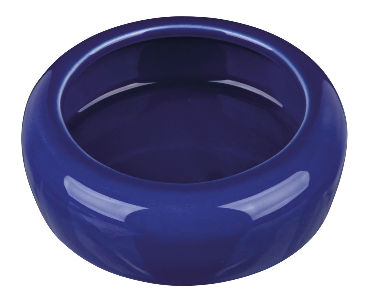 TRIXIE Keramiknapf, blau, für Kleintiere (Kaninchen-Meerschweinchen), robust, hygienisch, leicht zu reinigen, ideal für Wasser-Futter.