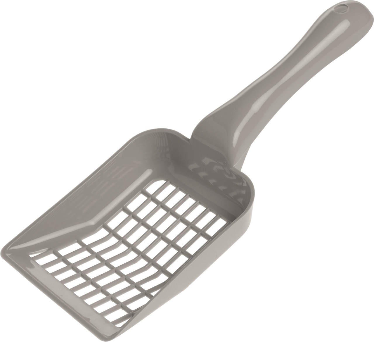 AniOne Katzenschaufel, robust, ergonomisch, für Katzenhalter, Gitterdesign für Klumpenentfernung, Kunststoff, grau.