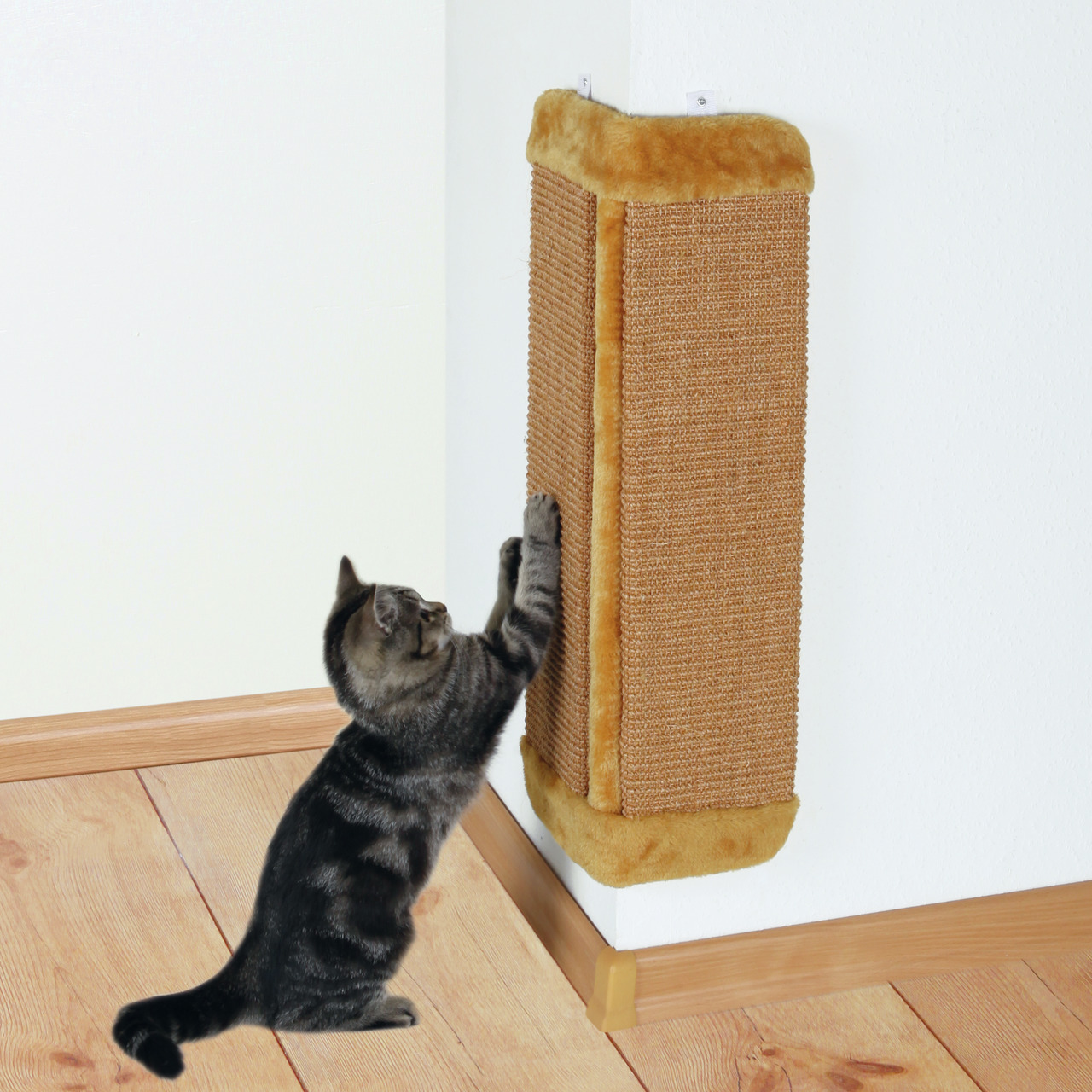 Trixie Kratzbrett für Zimmerecken Katzen Kratzmöbel 32 x 60 cm