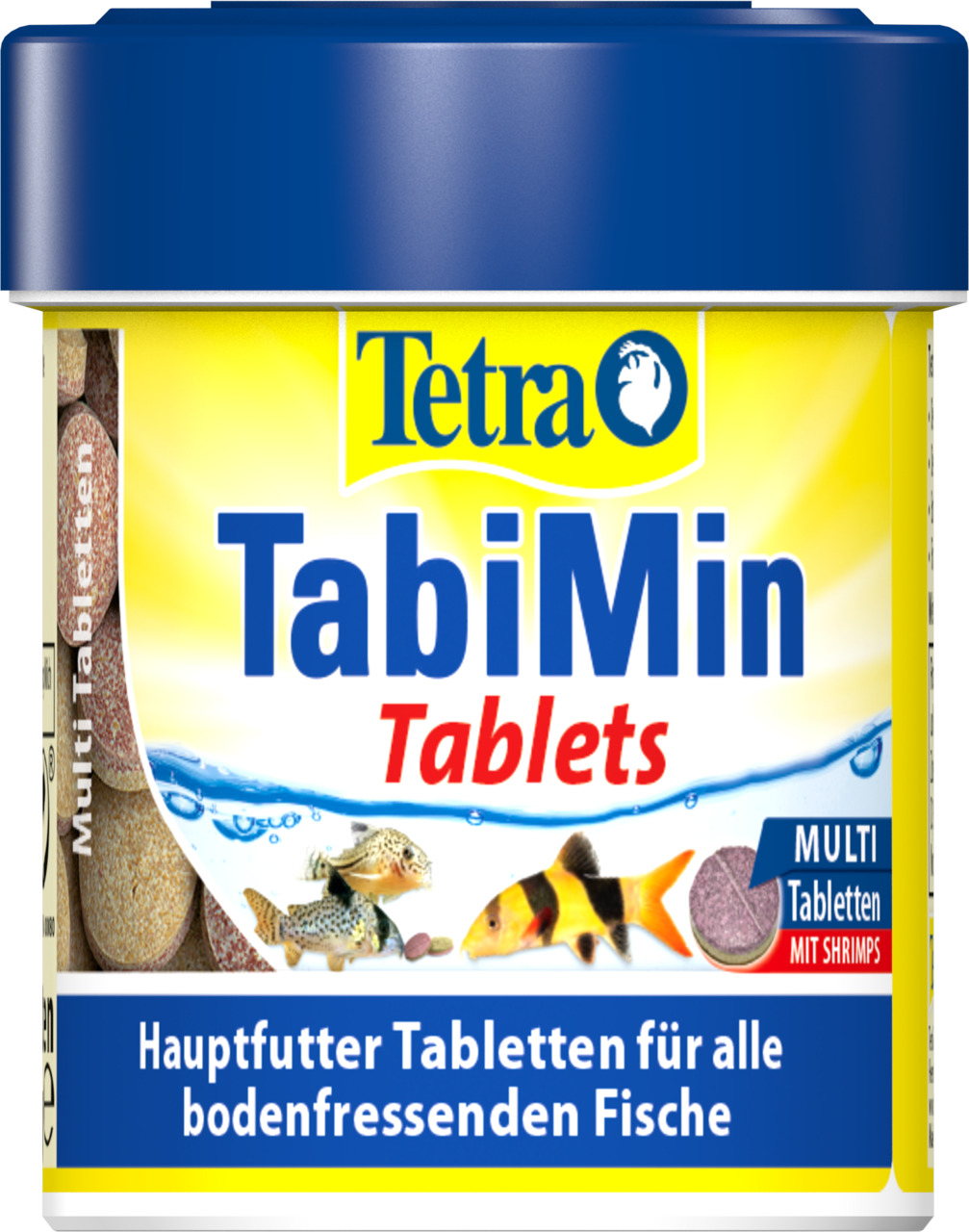 Tetra TabiMin Tablets: Hauptfutter f. bodenfressende Aquarienfische, mit Shrimps, 275 Tabletten.
