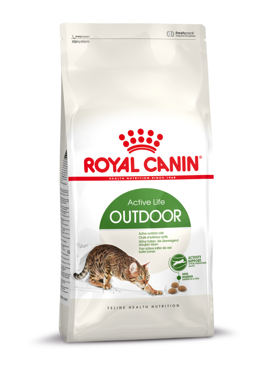 ROYAL CANIN Active Life Outdoor, 2 kg, für aktive Freigängerkatzen, unterstützt Hautbarriere & fördert Aktivität.