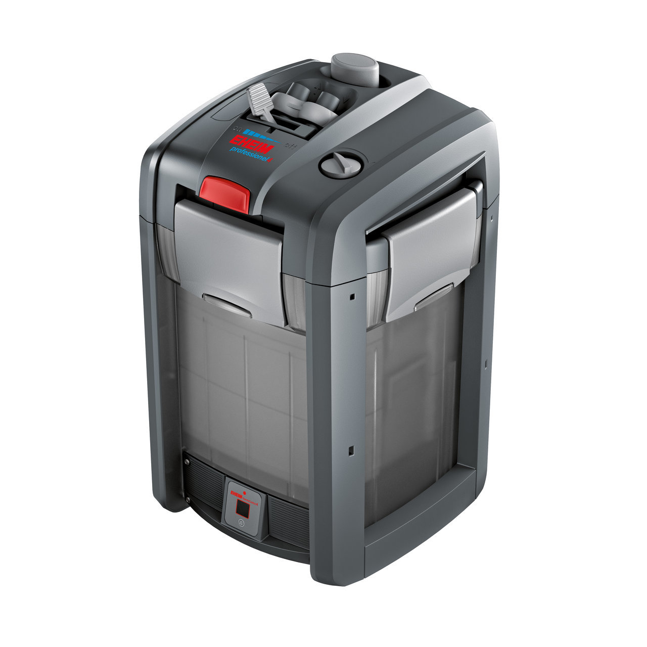 EHEIM professionel 4+ Außenfilter, für Süß-/Meerwasseraquarien, graues Design, Reinigungsfunktion, Durchflussregelung, hochwertig.