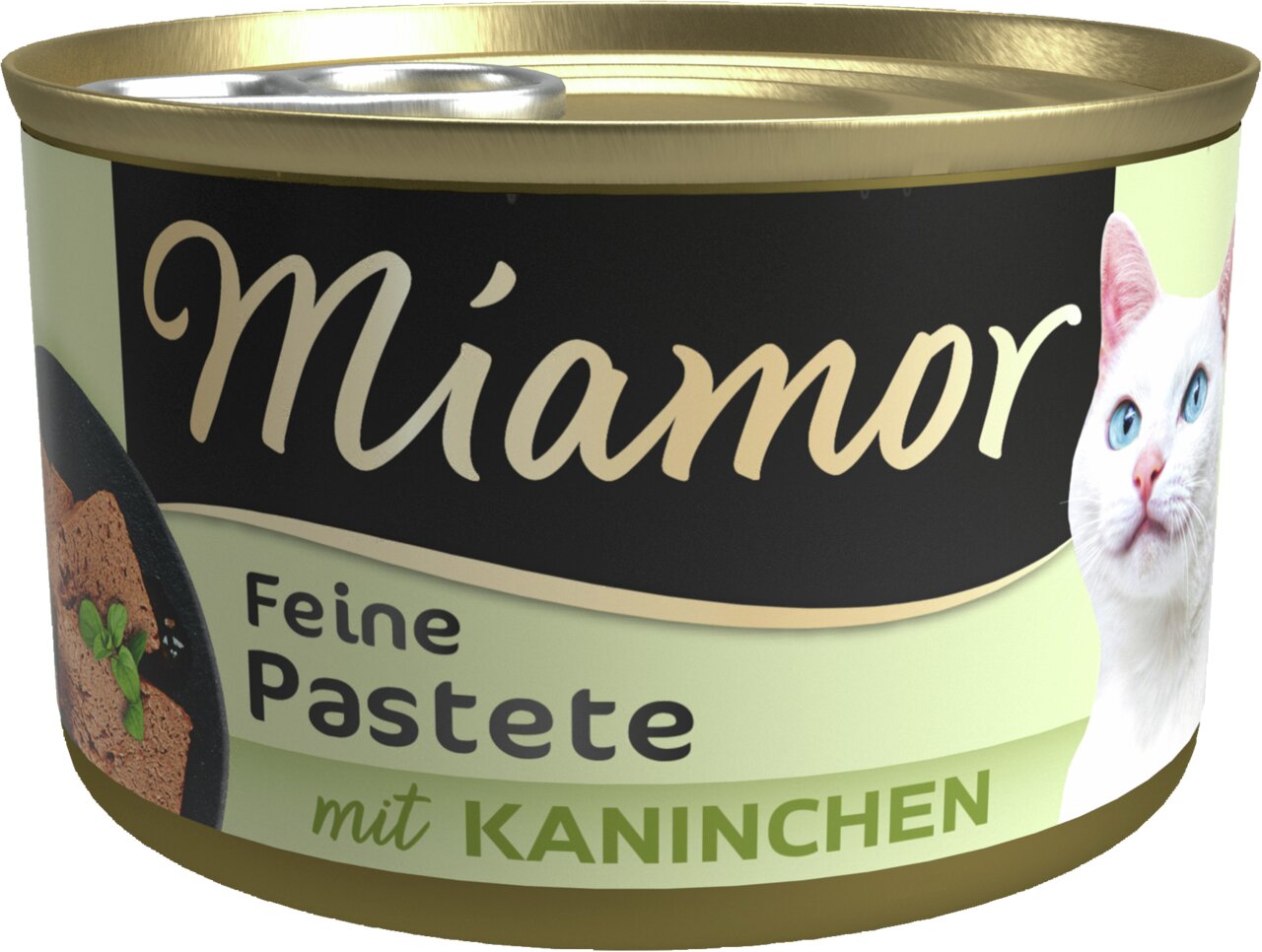 Miamor Feine Pastete mit Kaninchen, für Katzen, zarte Geschmacksrichtung, 85g Dose, ideal für eine ausgewogene Ernährung.