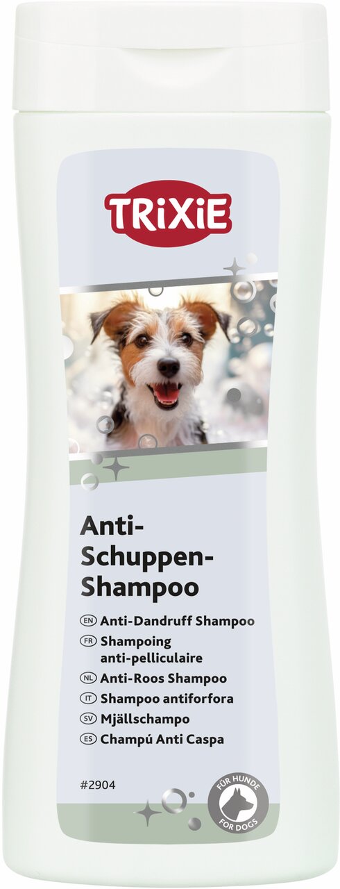 TRIXIE Anti-Schuppen-Shampoo für Hunde, bekämpft Schuppen, mild und pflegend, Inhalt 250 ml.