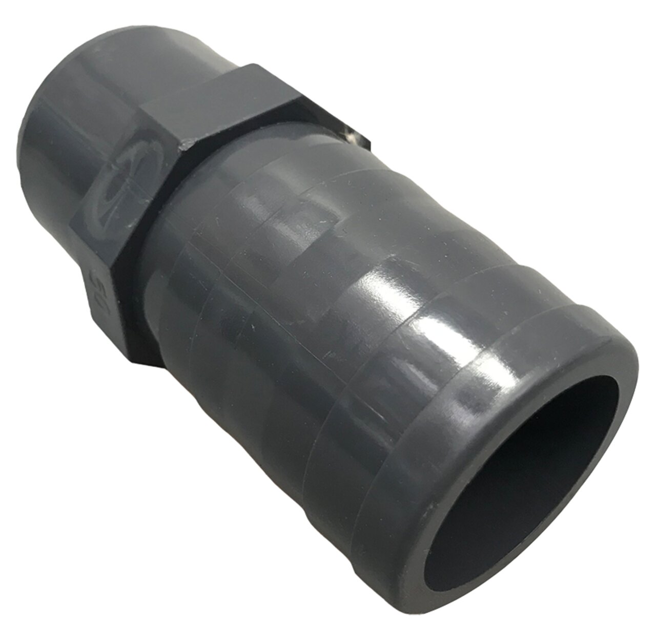 Schwarzes Kunststoffrohr der Marke EFFAST, Länge ca. 11 cm, zum Verbinden von Leitungen und Rohren, robust und langlebig.