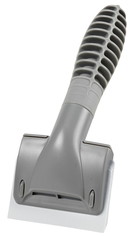 HOBBY Fellpflegekamm, graues Pflegewerkzeug für Hunde & Katzen, ergonom. Griff, entfernt lose Haare & Unterwolle, ideal für Fellpflege.