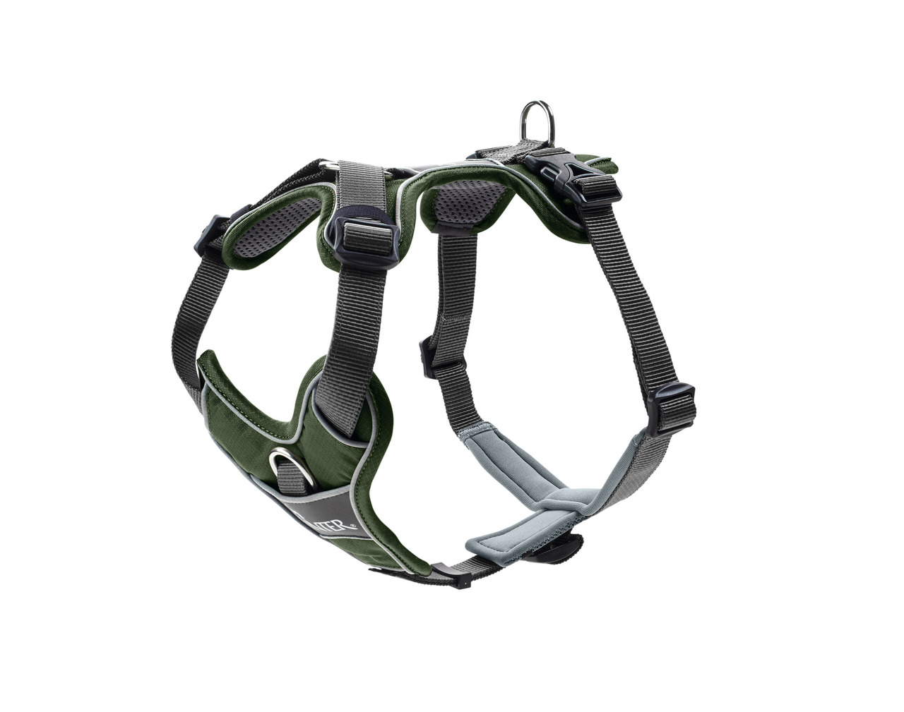 HUNTER Geschirr Divo L-XL grün/grau