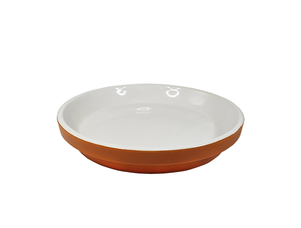 Nobby Keramiknapf, Katzen/Hunde, rund, weiß/orange, für Futter/Wasser, leicht zu reinigen, stabil, EAN: 4033766372148.