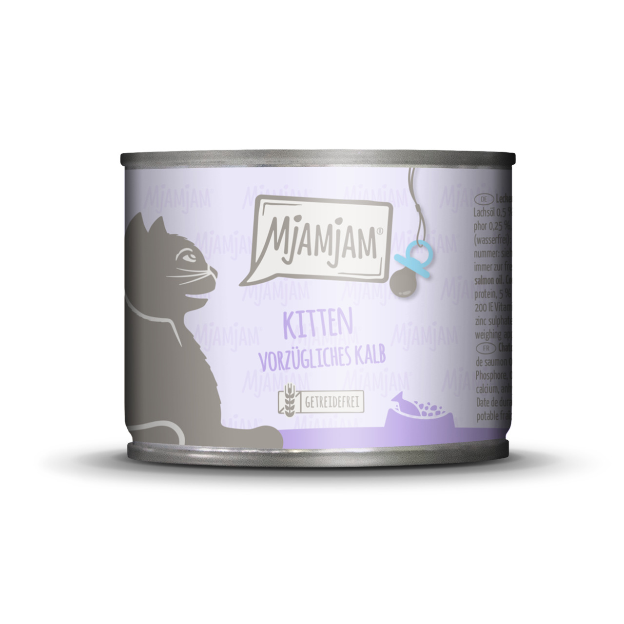 MJAMJAM Kitten Vorzügliches Kalb, getreidefreies Nassfutter für Kätzchen, Kalb als Hauptzutat, 200g.