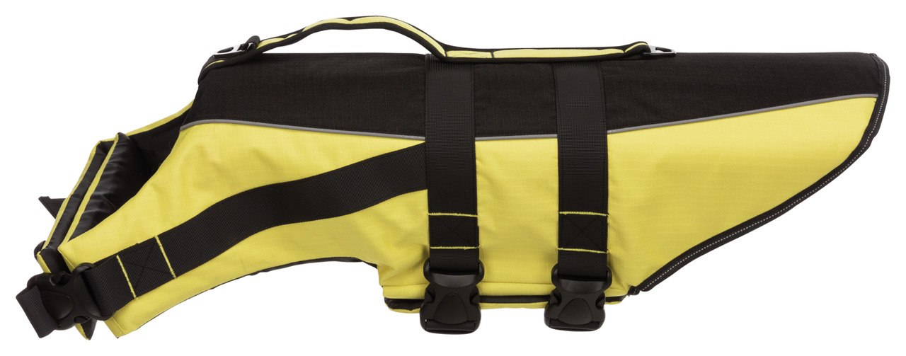 TRIXIE Schwimmweste L 55 cm gelb / schwarz Hunde Bekleidung