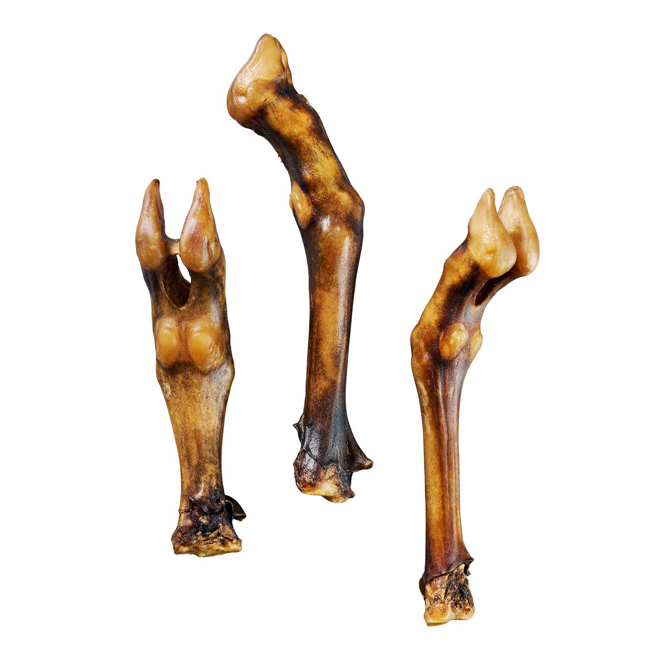 Getrocknete Hundekauartikel von Lottis Häppchen, Hühnerfüße, luftgetrocknet, ideal für Hunde, natürliche Zahnpflege, 200 g.