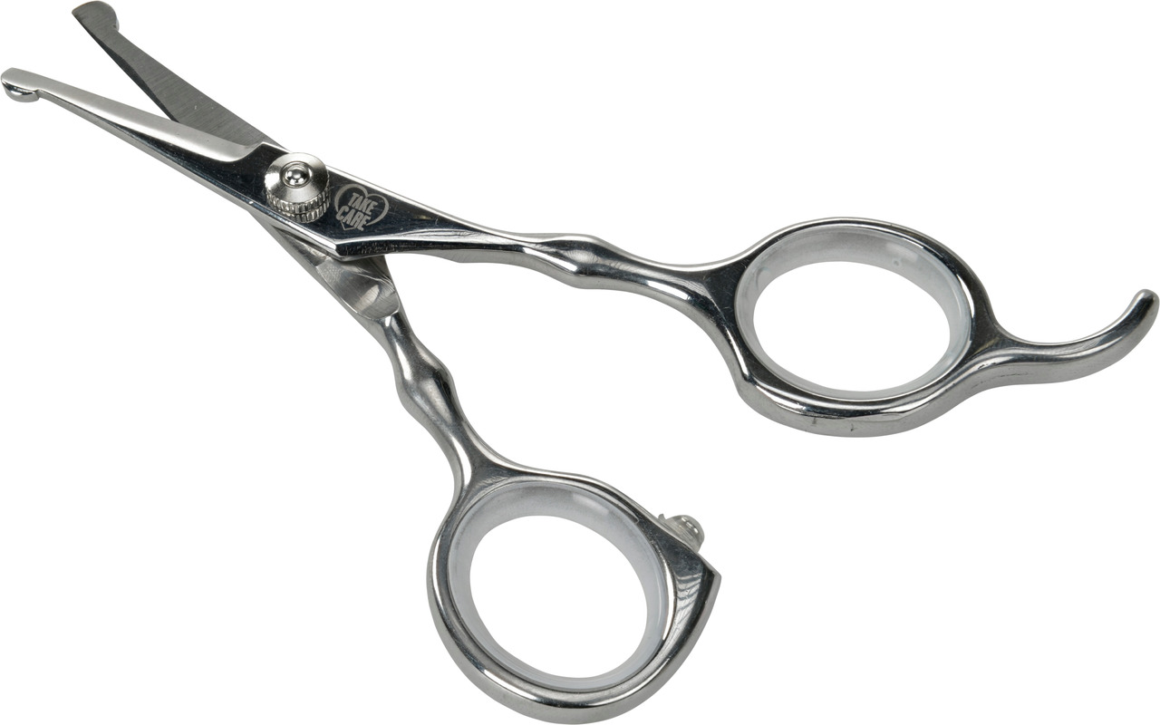 Take Care Effilierschere, Haustiere, Fellpflege, Edelstahl, abgerundete Spitzen, ergonomische Griffe, präzises Schneiden, Ausdünnen.