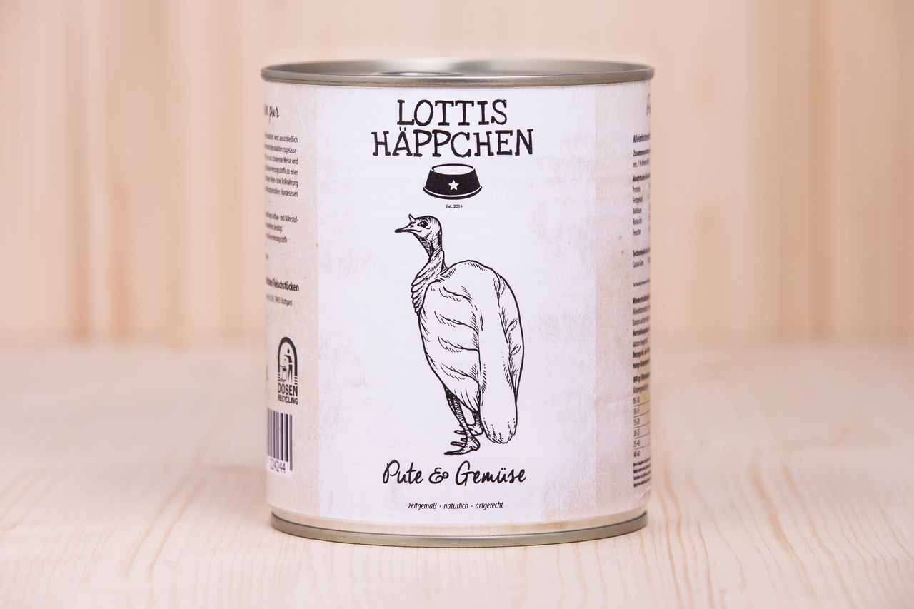 Sparpaket 6 x 800 g Lottis Häppchen Pute mit Karotte Hunde Nassfutter