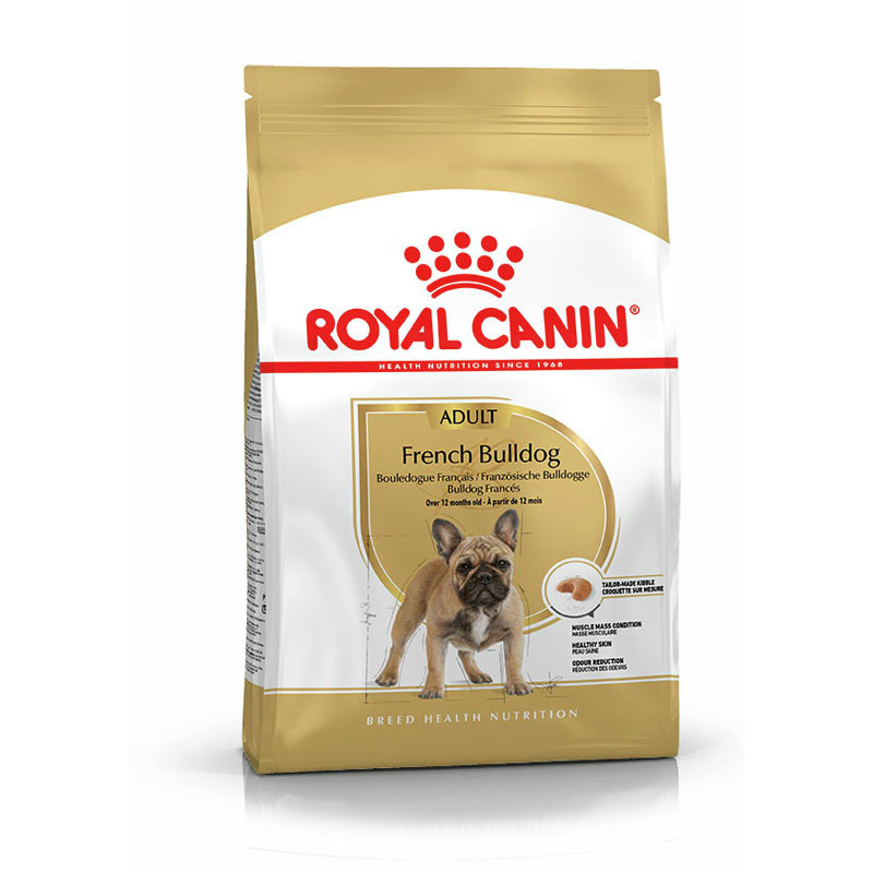 ROYAL CANIN French Bulldog Adult, für ausgewachsene Französische Bulldoggen ab 12 Mon., 3 kg, unterstützt Muskeln, Haut & Verdauung.