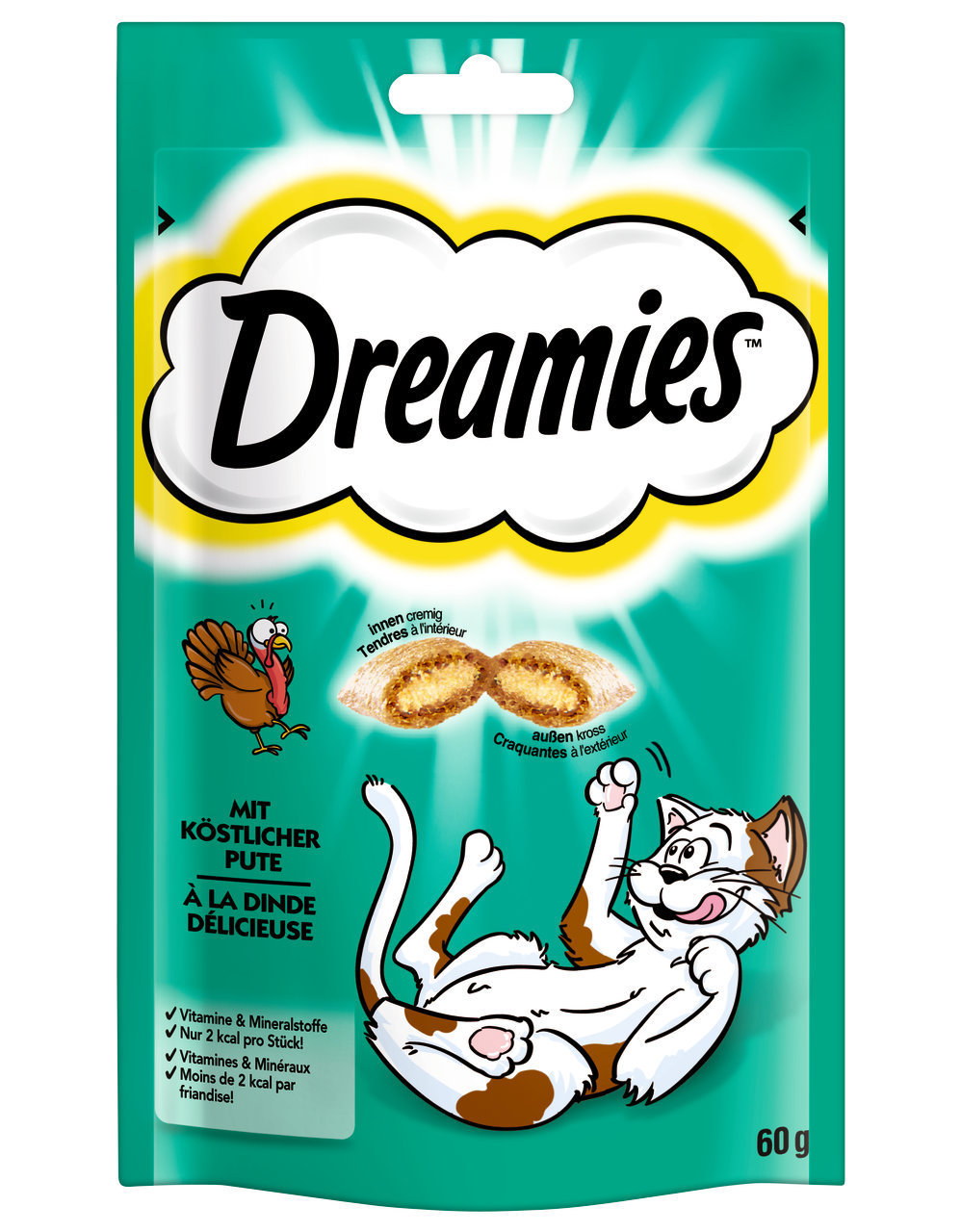 Dreamies mit Pute Katzen Snacks 60 g