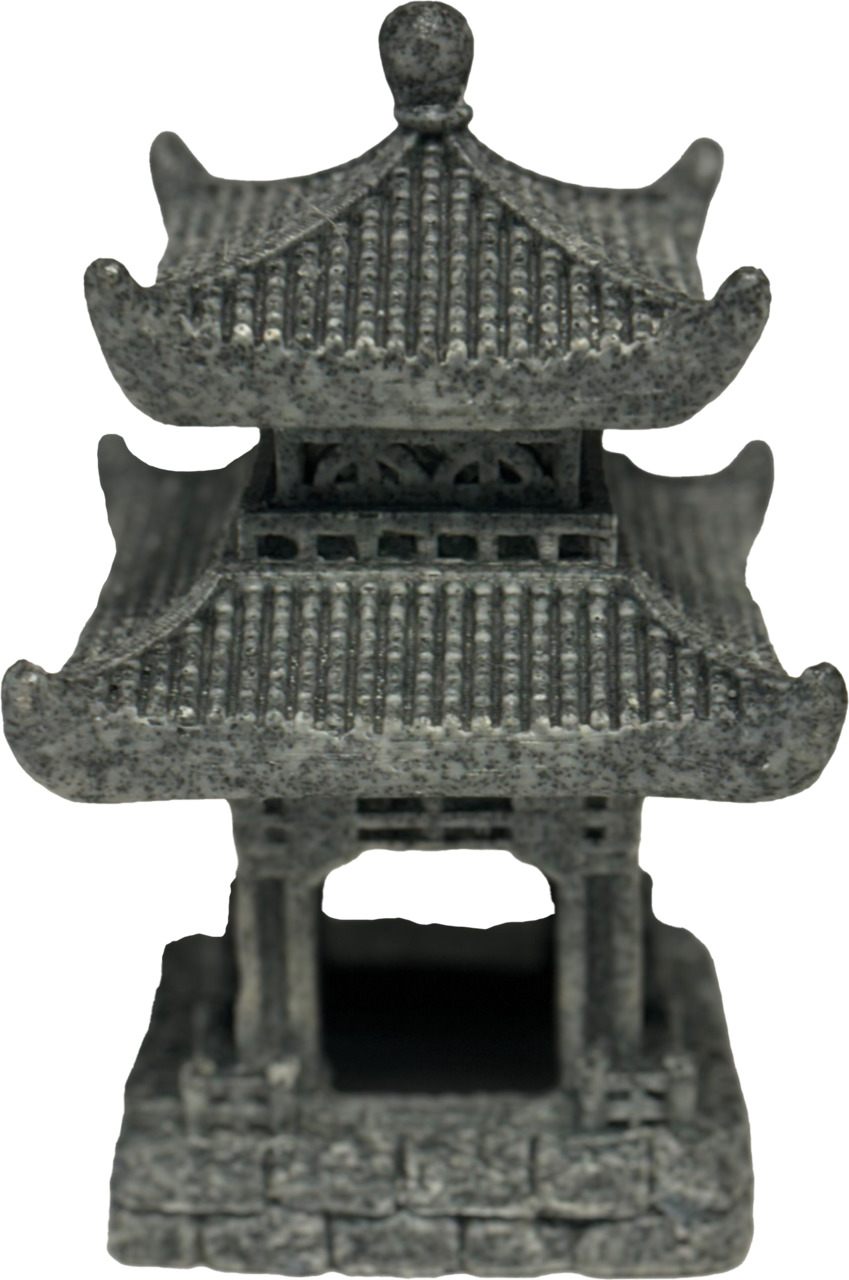 Superfish Aquarium-Deko Pagodentempel, für Aquarienliebhaber, exotische Atmosphäre, filigrane Details, robust, ideal als Fischversteck.