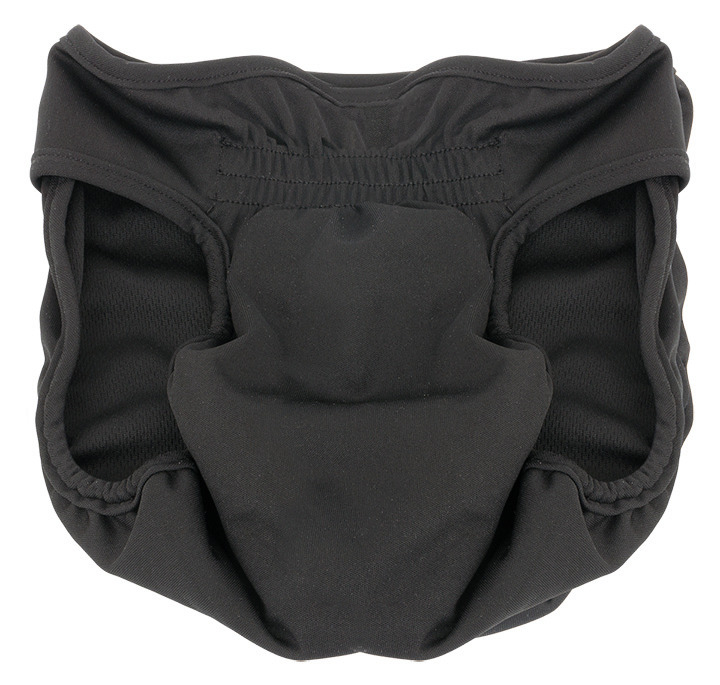 Vetlando Hundewindel, für inkontinente Hunde/Läufigkeit, schwarz, elastisch, wiederverwendbar, versch. Größen.