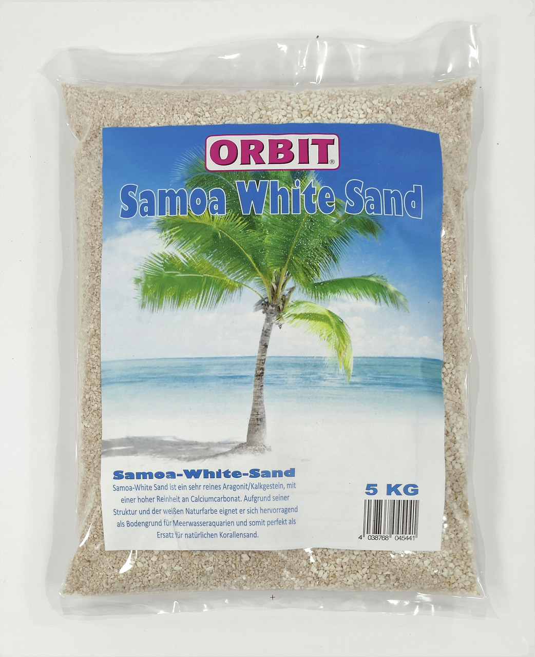 Orbit Samoa White Sand Aquarium Bodengrund 0,5 - 1,2 mm 5 kg