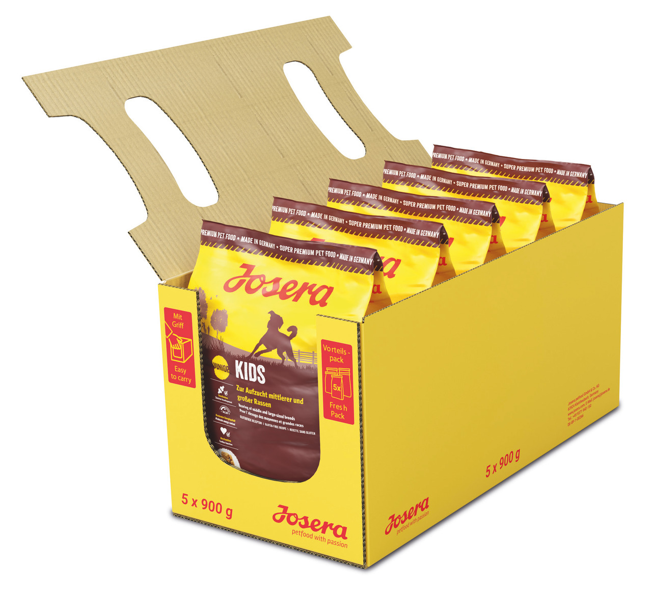 Sparpaket 5 x 900 g Josera Kids Hunde Trockenfutter