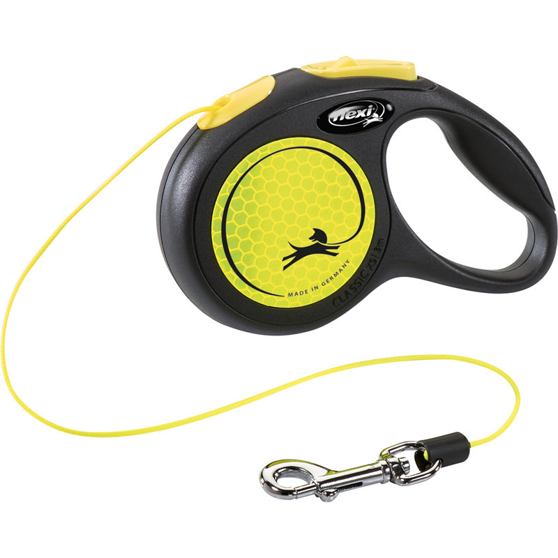 Flexi New Neon Seil XS 3 Meter schwarz/n.gelb