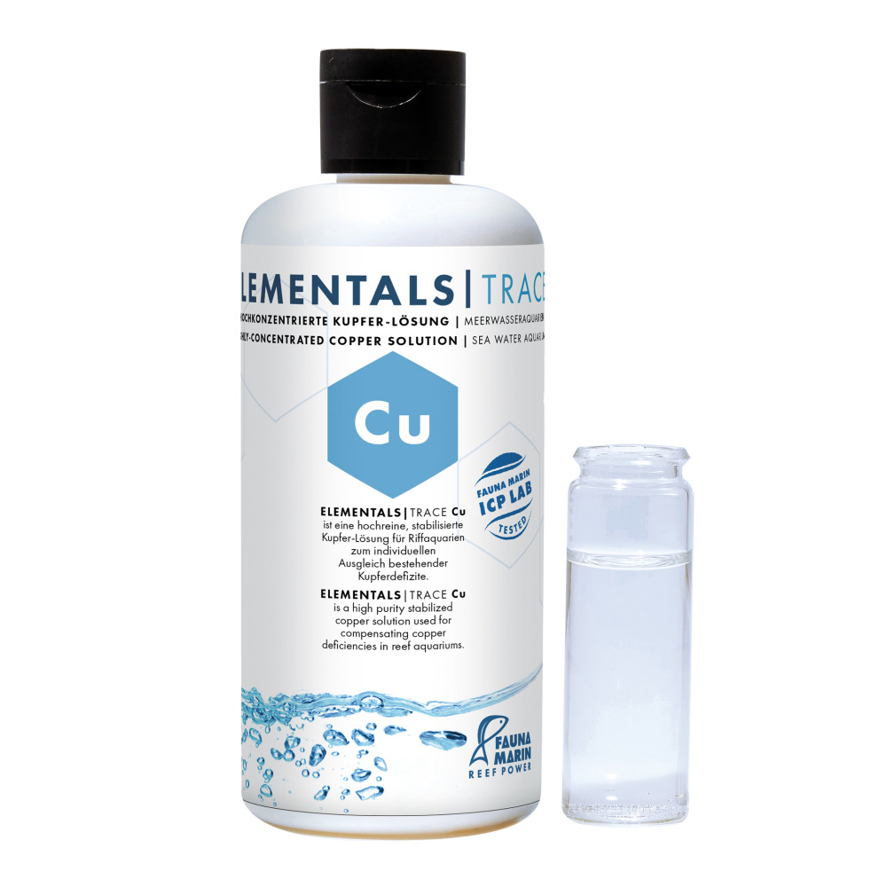 FAUNA MARIN Elementals Trace Cu 250 Milliliter Wasseraufbereitung für Meerwasseraquaristik