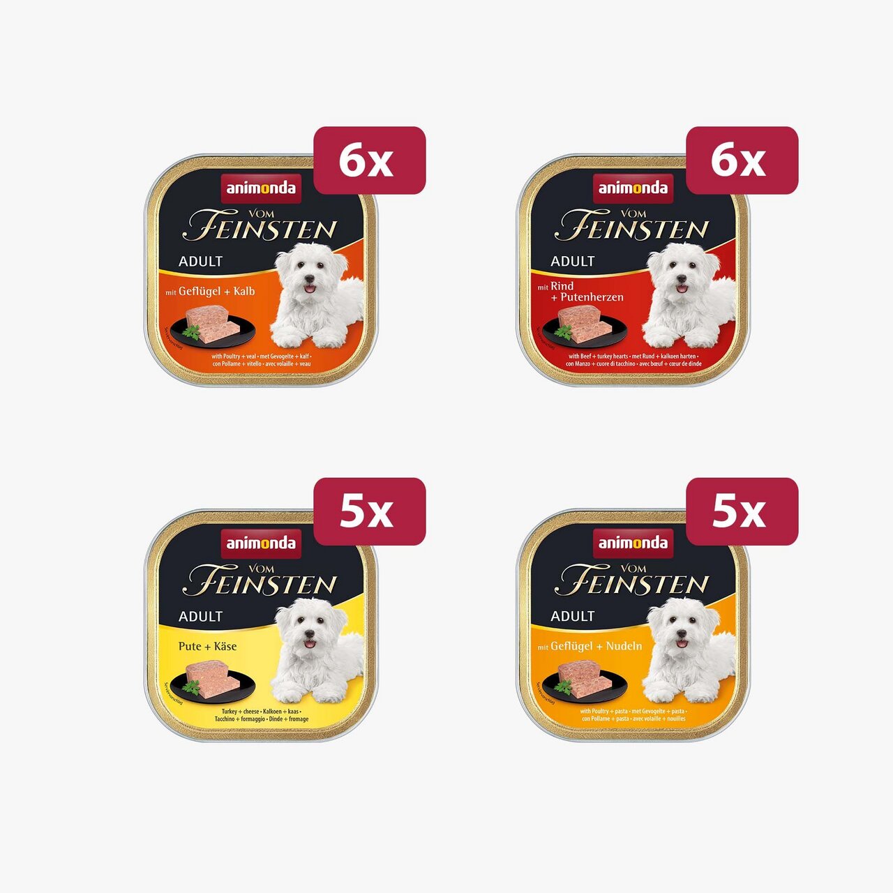 animonda vom Feinsten Adult Feinschmecker Mix 150 g (22 Stück)