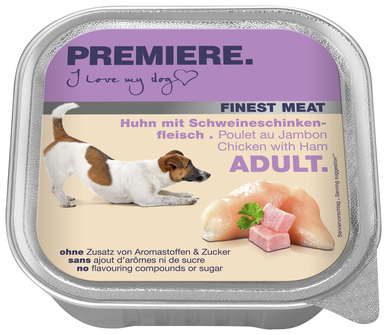PREMIERE Finest Meat Adult Huhn mit Schinken 150 g | 4047777118039