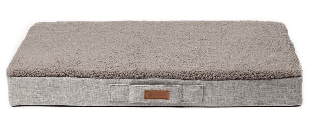 Petlando "Orthopädisches Hundebett Vital", für Hunde aller Größen, grau, Plüsch, orthopädischer Kern, ca. 100x60 cm, ideal bei Gelenkproblemen.