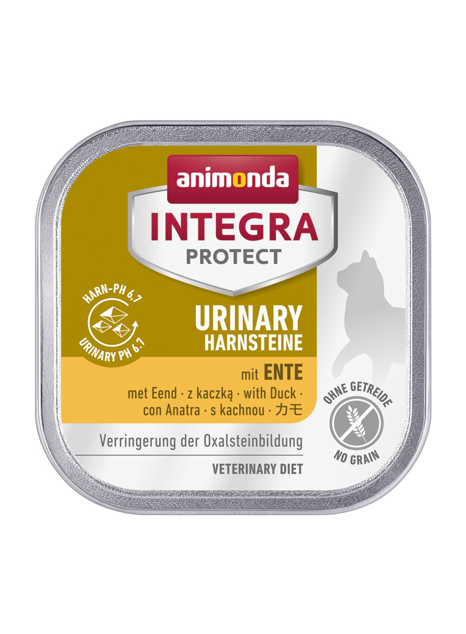 Sparpaket 32 x 100 g Animonda Integra Protect Urinary/Harnsteine mit Ente Katzen Nassfutter