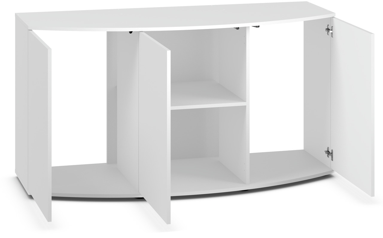 JUWEL Unterschrank SBX Rio 180, für Aquarien, gebogene Front, 4 Türen, 2 offene Fächer, robust, stabil, ideal für Aquarienfans.