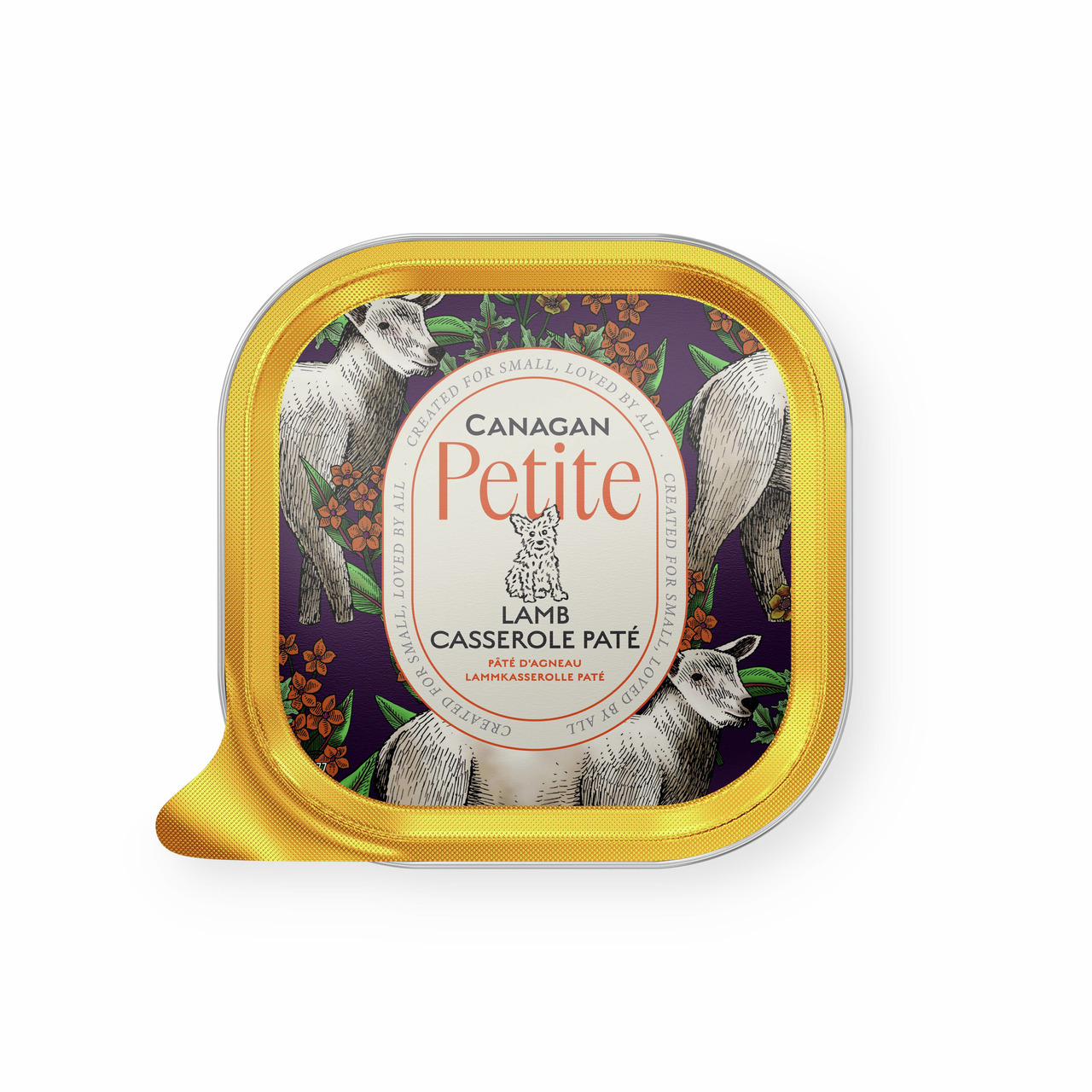 Canagan Petite Lamb Casserole Paté, für kleine Hunde, Geschmacksrichtung Lamm, 85g, hochwertige Rezeptur.