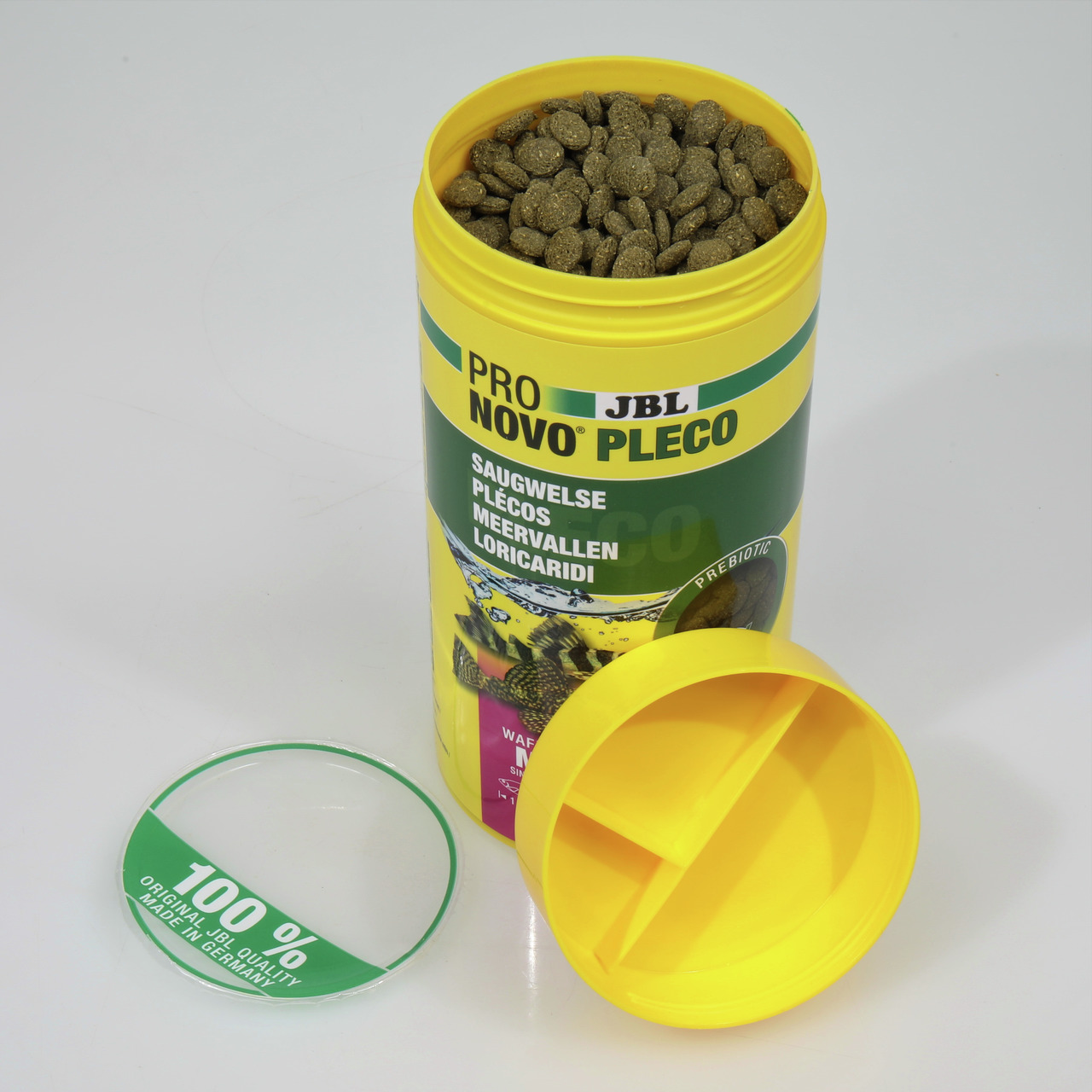 JBL ProNovo Pleco Fischfutter, Saugwelse, Prebiotic, braune Tabletten, 100 % Original JBL Quality, Made in Germany.