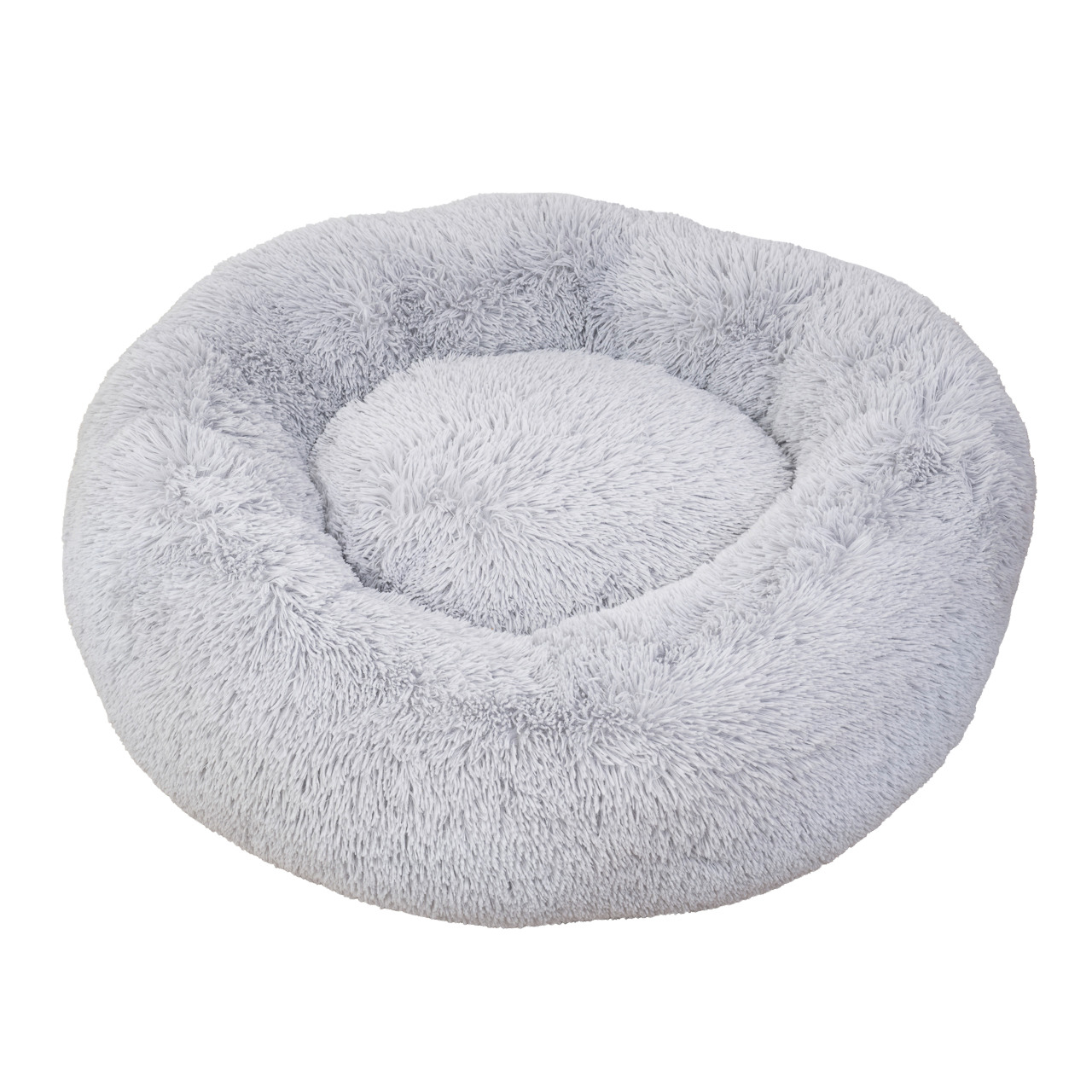 Allpets Kuscheldonut Holly XL Ø 110 x 35 cm hellgrau