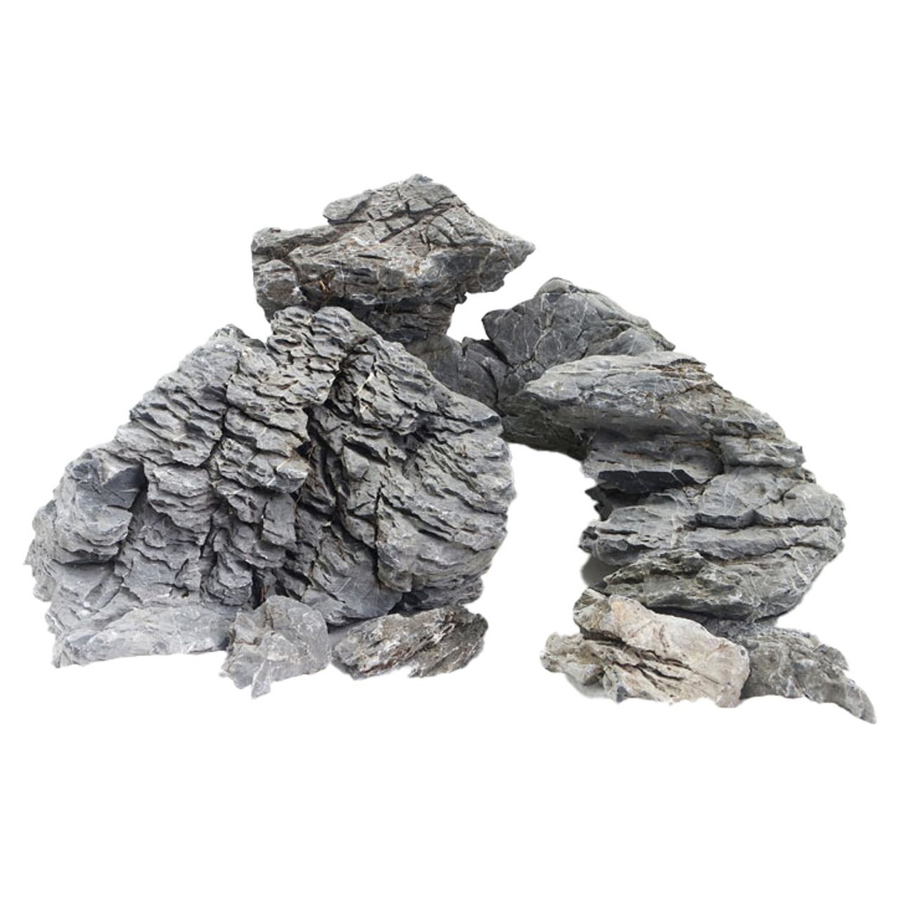 AQUA DELLA Grey Mountain Rock, Deko für Aquarien, graue Felsen, realistische Optik, ideal für Unterwasserlandschaften.