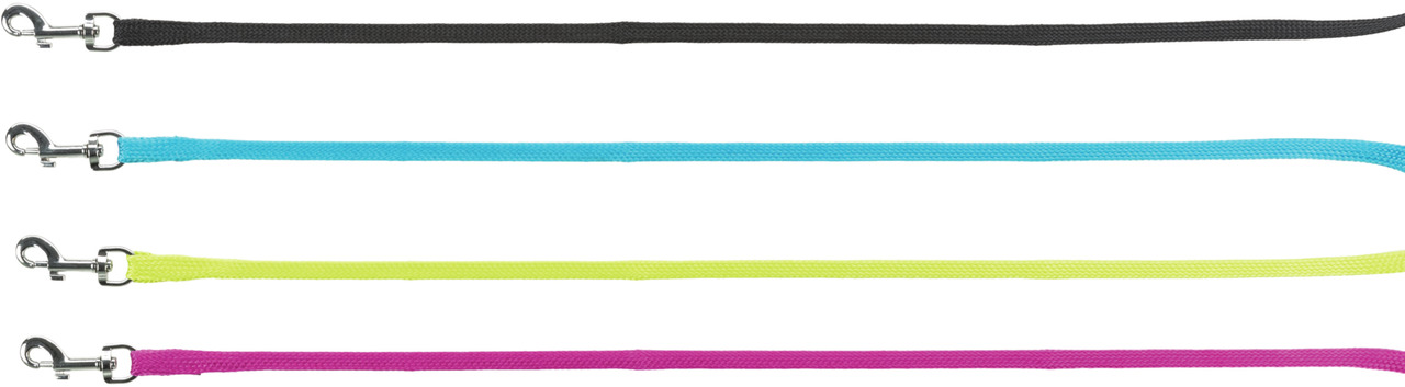 TRIXIE Hundeleinen, robust, mit Karabiner, für alle Hunde, Farben: Schwarz, Blau, Gelb, Pink, sichere & komfortable Führung.