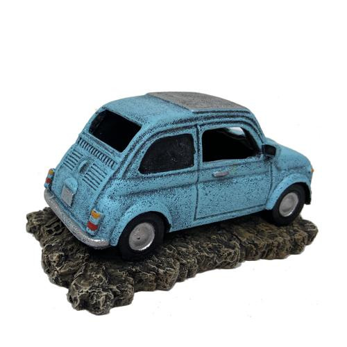 AQUA DELLA Retro Car, Deko f. Aquarien, robust u. realistisch, blau, Auto-Design auf Fels, Blickfang. EAN: 4047059482018.