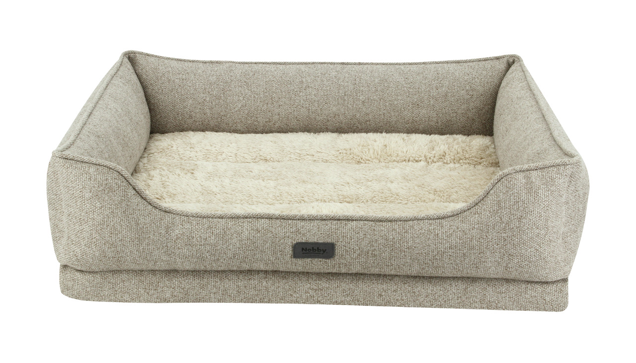 Nobby Orthopädisches Bett CALBU beige 90 x 70 x 19 + 5cm