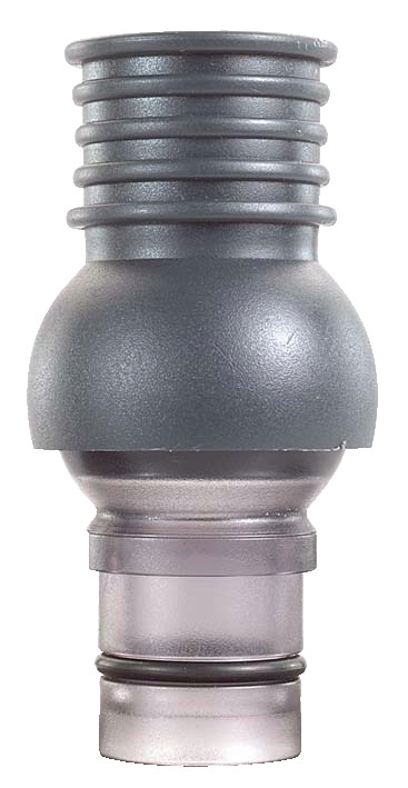 EHEIM Schlauchadapter, Zubehör für Aquarien, grauer Adapter mit geriffeltem Bereich, sichert Schlauchverbindungen, EAN 4011708401576.