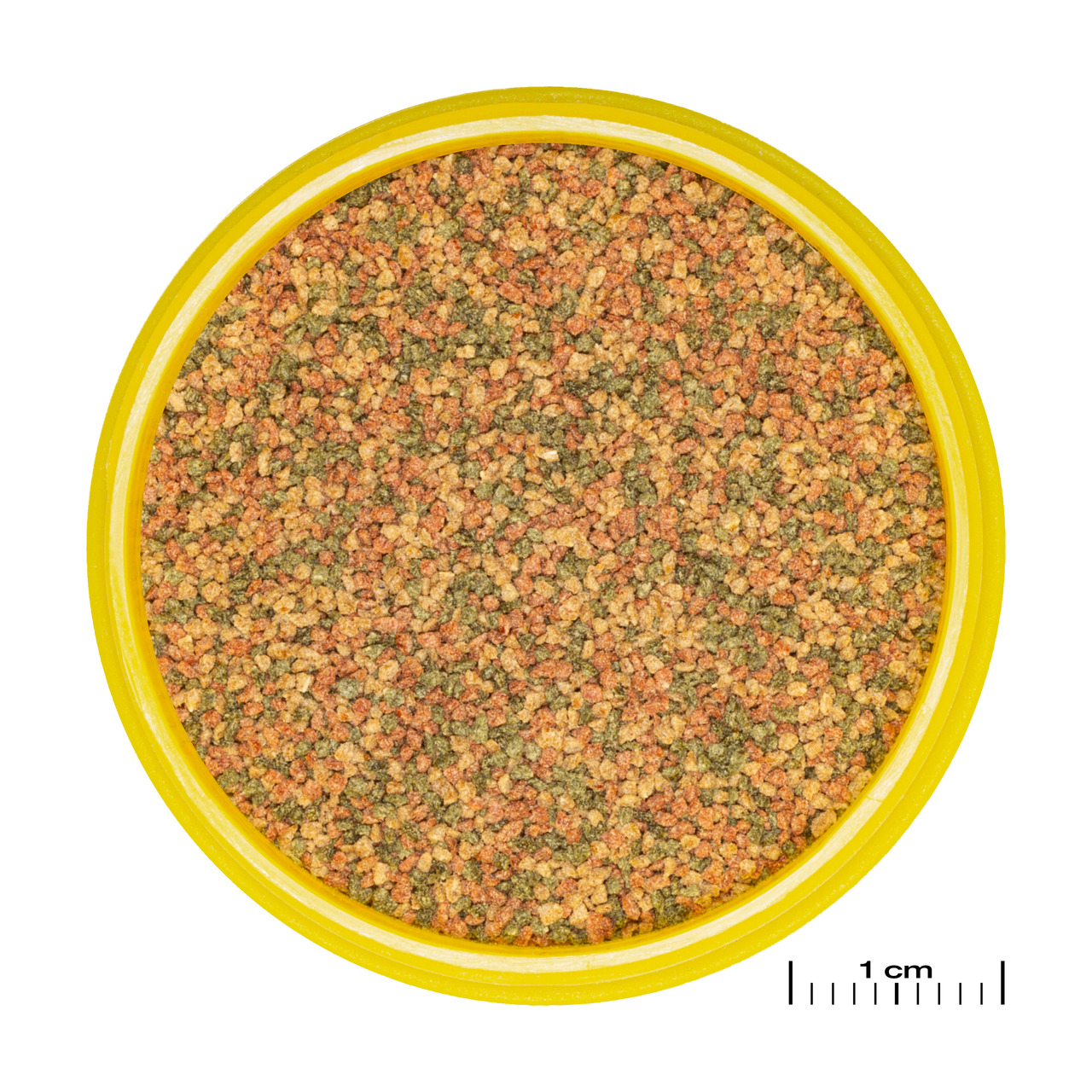 JBL NovoGranoMix mini, 100 ml, für Zierfische. Mischung aus pflanzl. & tier. Inhaltsstoffen. Kleine, bunte Granulate in Rot, Grün, Gelb.