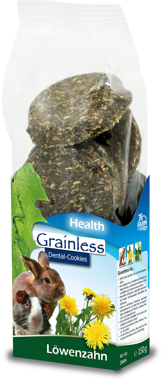 Sparpaket 2 x 150 g JR Farm Grainless Fit & Healthy Dental-Cookies Löwenzahn Nager Snack