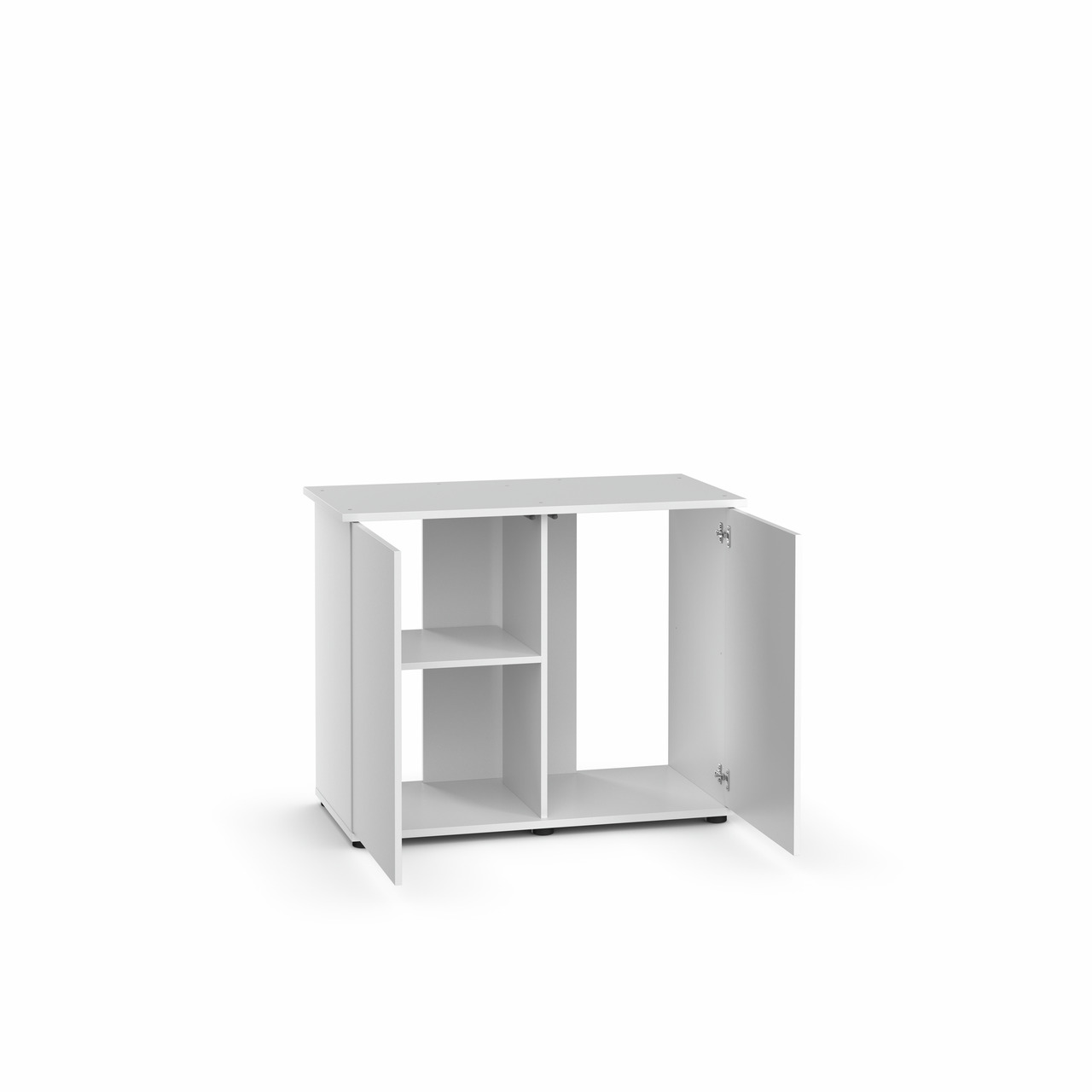 JUWEL Unterschrank SBX Rio 125 Weiß, für Aquarien, 2 Türen & offene Fächer, stabil, stilvoll, funktional, ideal für Zubehör.