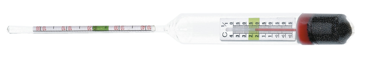 AQUA MEDIC Glasthermometer, präzise Temp.messung für Aquarien, gut lesbare Skala, grüne Markierung, °C, optimaler Bereich.