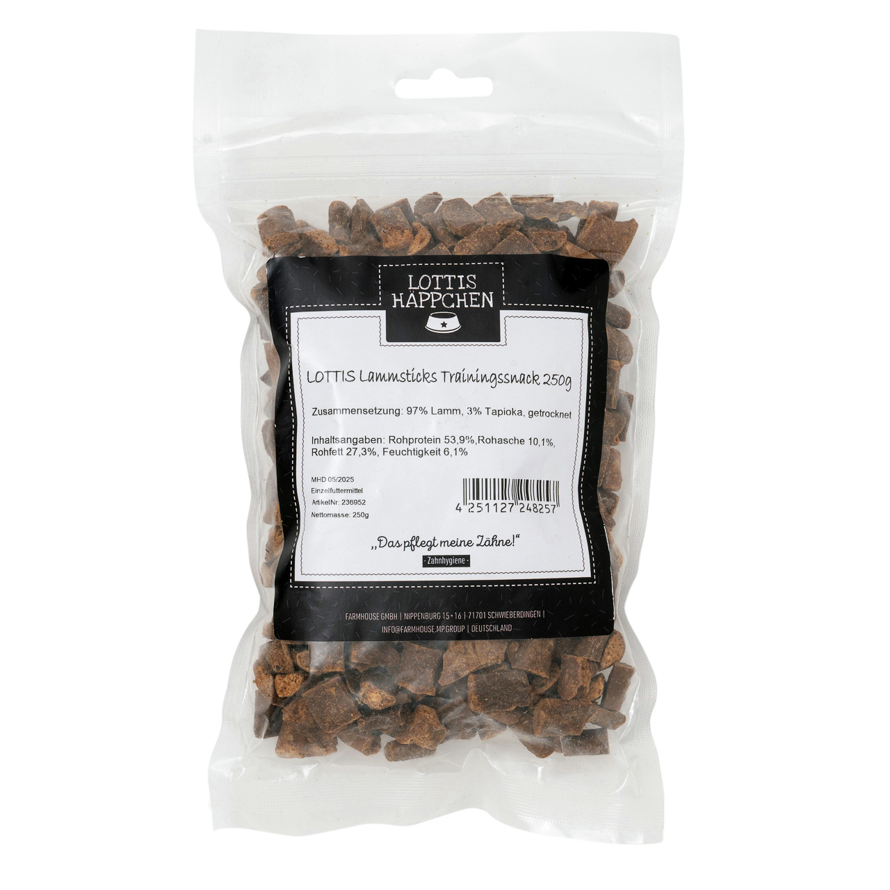LOTTIS HÄPPCHEN Lammsnacks Trainingssnack 250 g