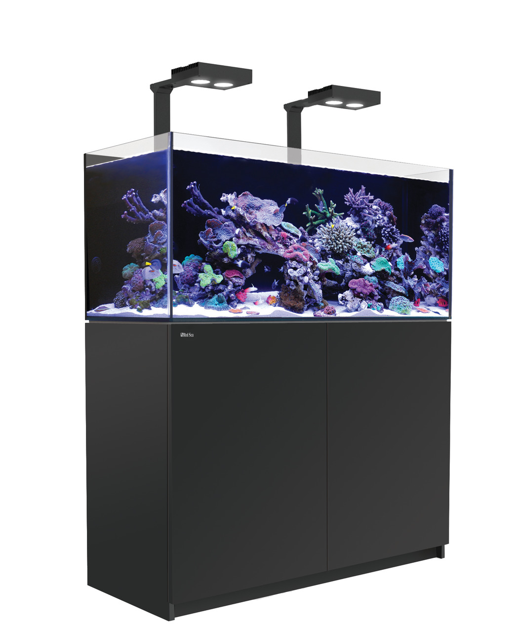 Red Sea REEFER 350 Deluxe (G2 - Modelljahr 2022)  2 x LED 90 schwarz Meerwasseraquarium mit Unterschrank