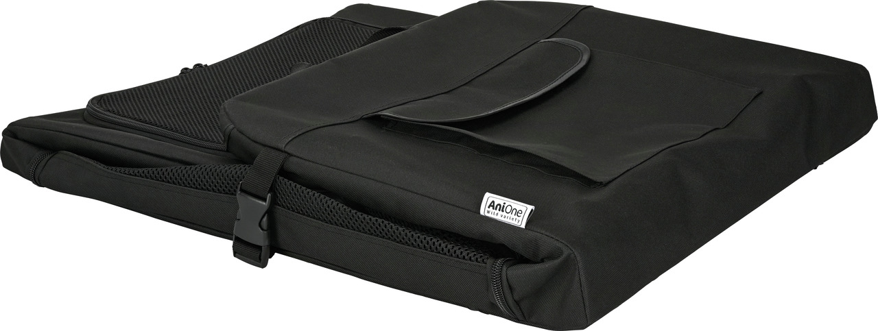 AniOne Auto-Schutzdecke-Set, Schwarz, für Hunde, schützt Sitze vor Schmutz-Tierhaaren, robust, wasserabweisend, mit Gurten & Tasche.