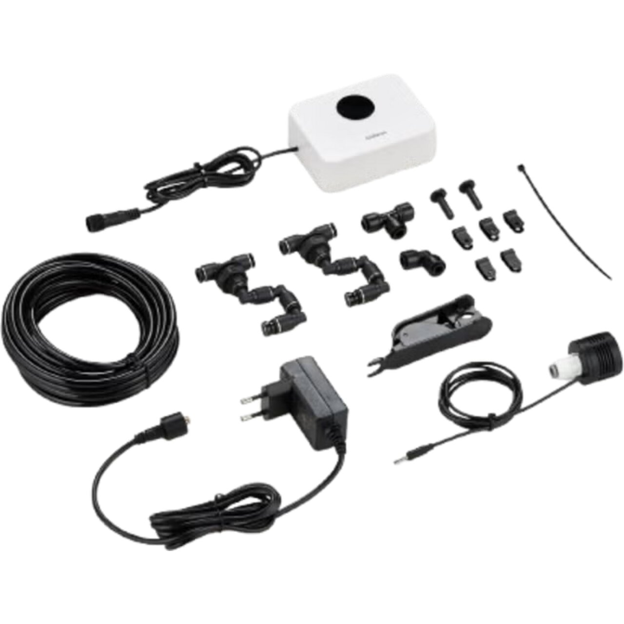 Aquarien-Zubehör-Set von Chihiros mit Kabeln, Anschlüssen und Netzteil. Für Aquaristik geeignet, vielseitig verwendbar.