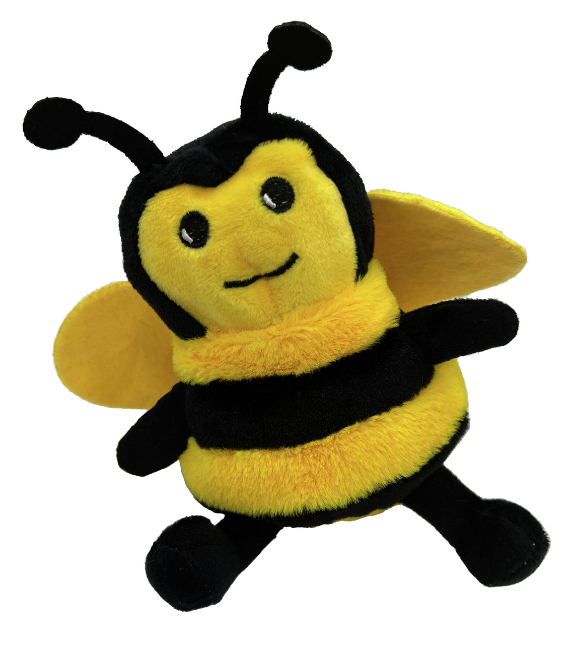 Aumüller Plüschbiene, gelb-schwarz, für Hunde & Katzen, Spielzeug, weiche Flügel, kuscheliges Material, Beschäftigungsmöglichkeit.