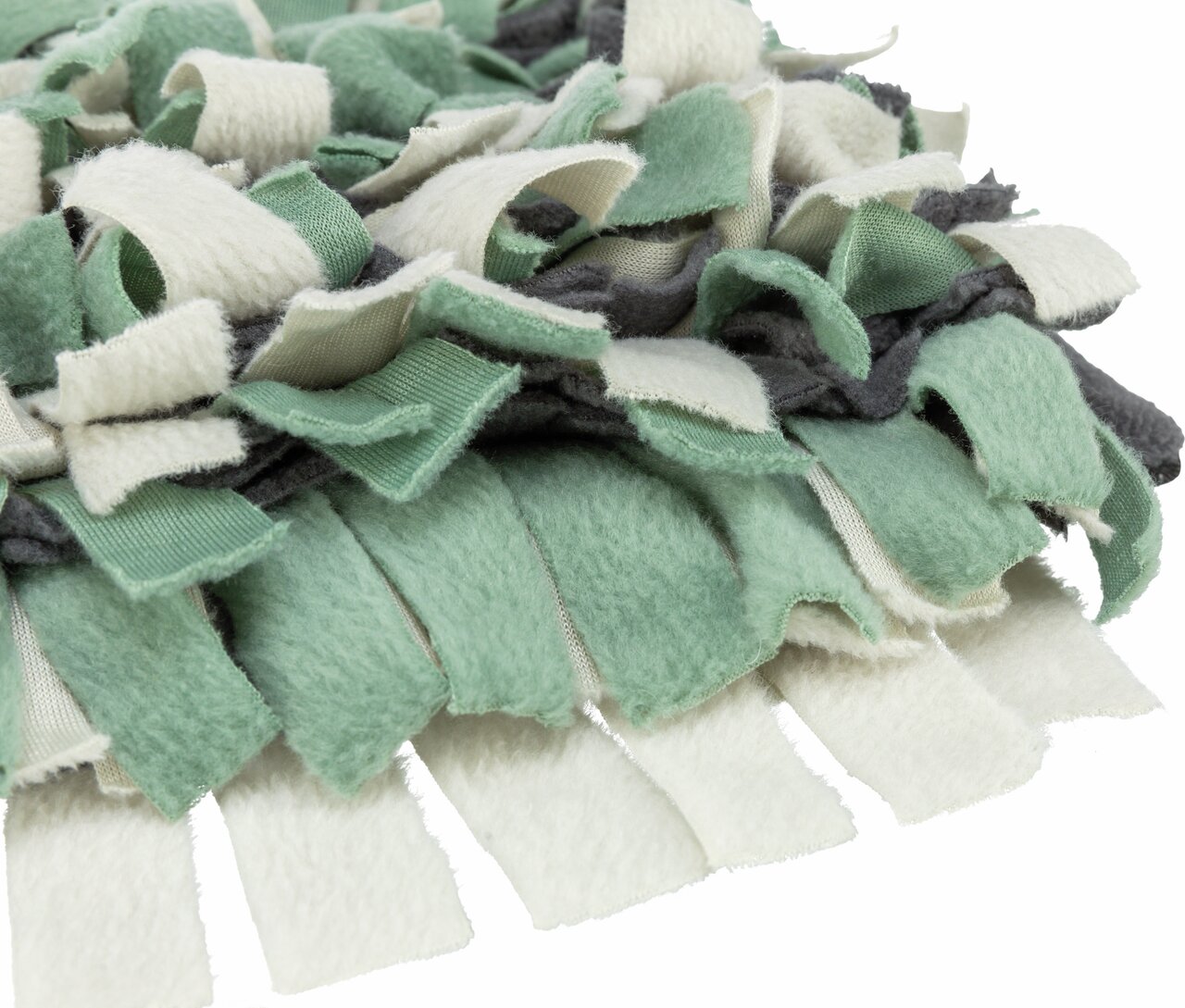 TRIXIE Schnüffelteppich für Hunde, fördert Beschäftigung und Nasenarbeit, in Grün und Grau, ideal für alle Hunderassen.